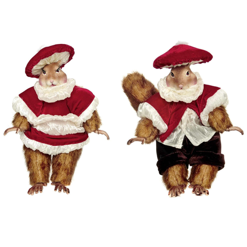 Goodwill kerstpoppen Eekhoorn set van 2