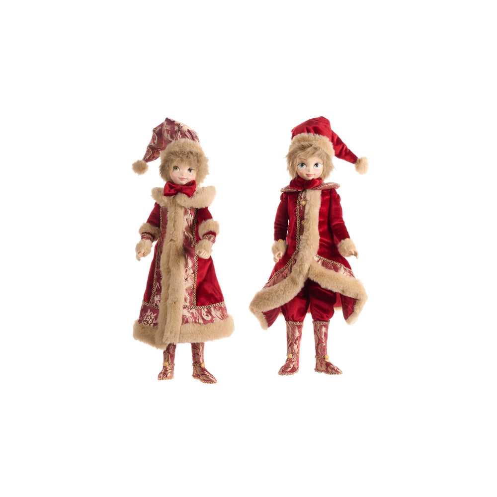 Goodwill kerstpoppen  pole elf set van 2