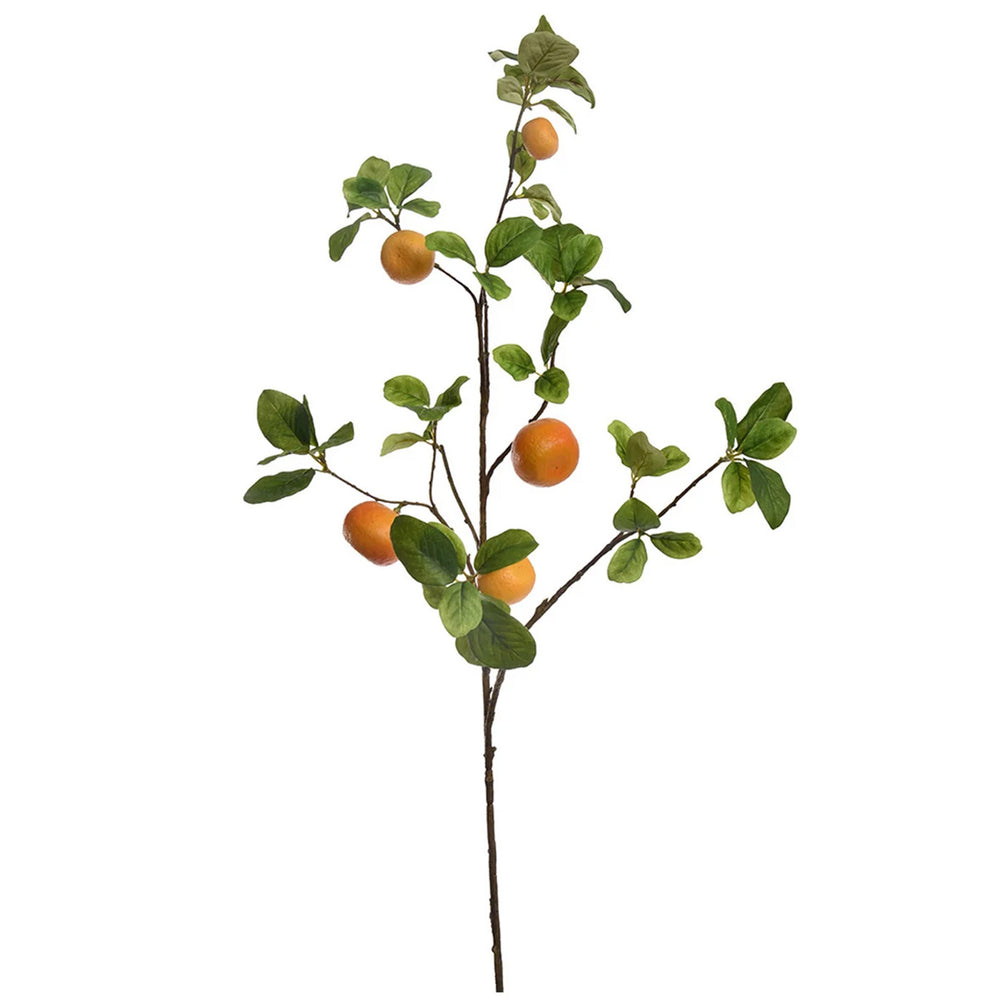 Kunstplant Mandarijntak oranje 104 cm
