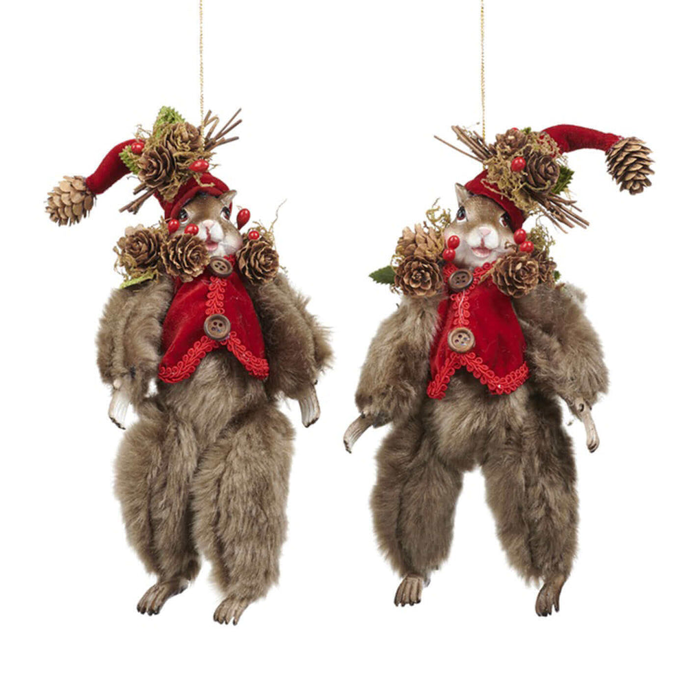 Goodwill kerstpoppen eekhoorn set van 2