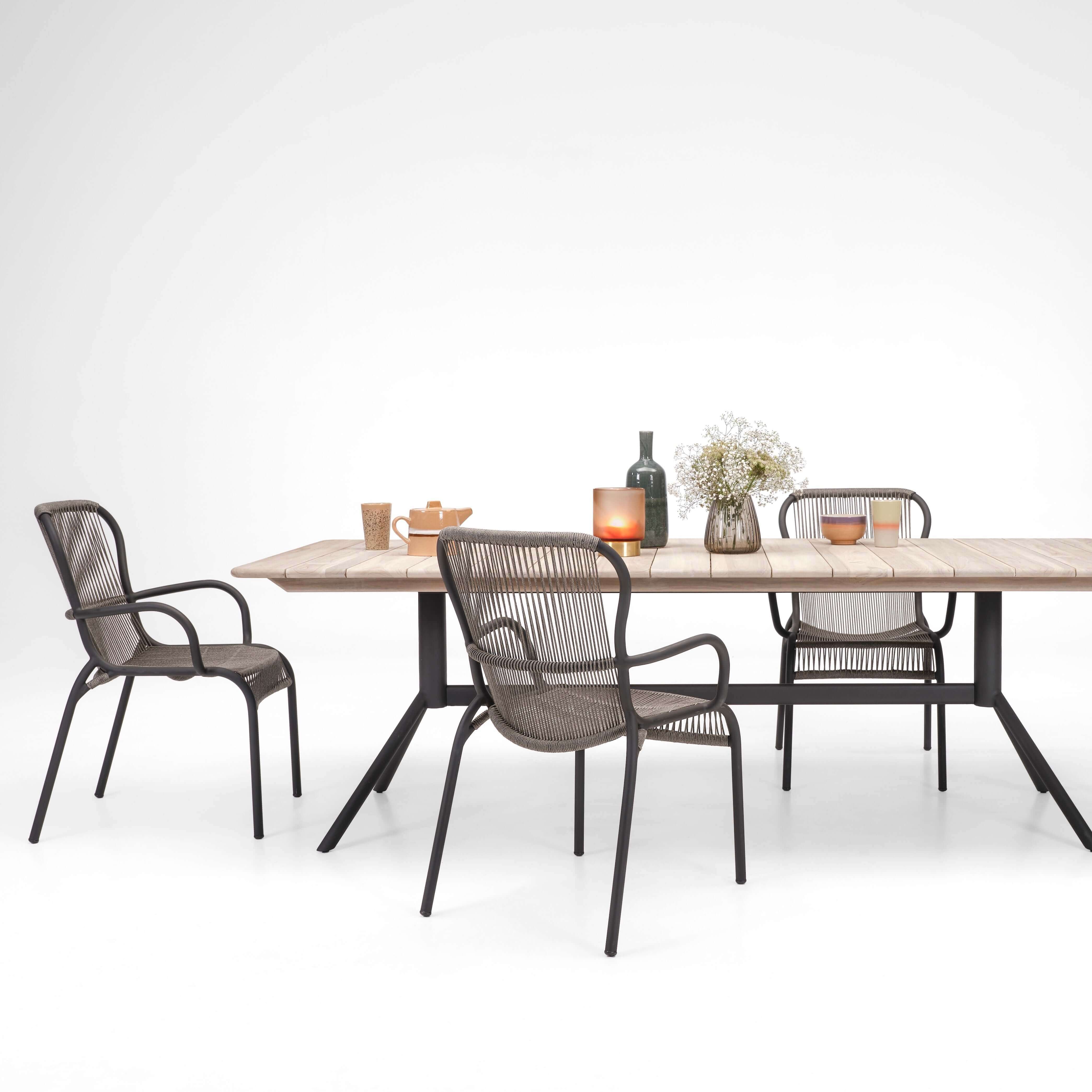Vincent Sheppard Loop Dinning Chair Fossil Grey