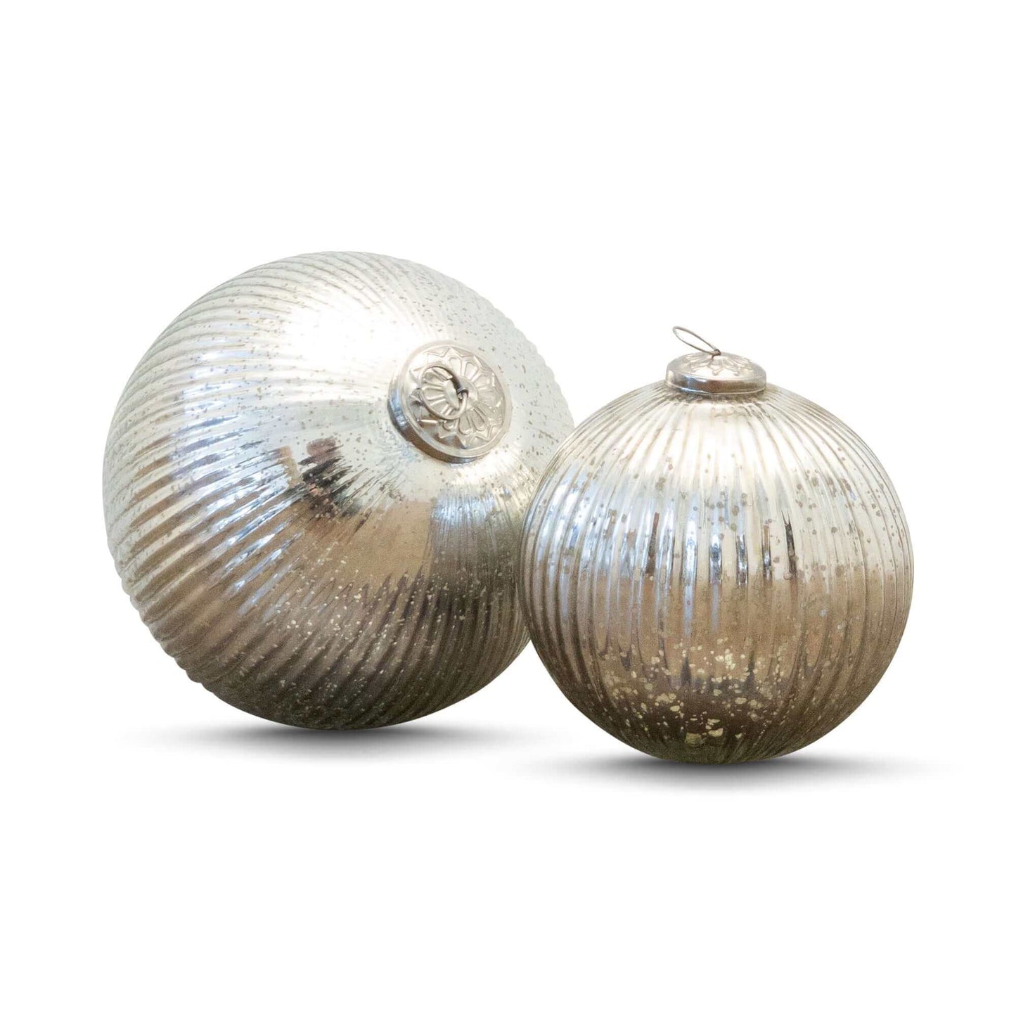 
                  
                    Luxe kerstballen zilver set van 2
                  
                